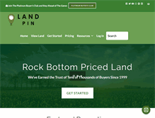 Tablet Screenshot of landpin.com